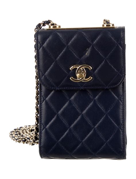 chanel phone holder crossbody bag